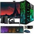 thumbnail image 1 of Restored TechMagnet Gaming Desktop PC,Intel i7 6th Gen,Zeus Pro 6,RX 550,16GB ARGB RAM,256GB SSD+1TB HDD 27 Inch 165Hz Monitor,RGB Keyboard Mouse Speaker Headphone,Webcam,Windows 11 Pro, 1 of 9