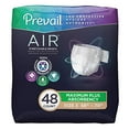 thumbnail image 1 of Prevail Air Maximum Plus Absorbency Stretchable Incontinence Briefs/Adult Diapers, Size 3, 48 Count, 1 of 2