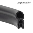 thumbnail image 3 of Uxcell Fits 1-3mm Edge 1M/3.28Ft 1.02" Height Trim Seal with Top Bulb EPDM Rubber Seal, 3 of 5