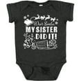 thumbnail image 3 of Inktastic Dear Santa, My Sister Did It Funny Christmas Boys or Girls Baby Bodysuit, 3 of 5