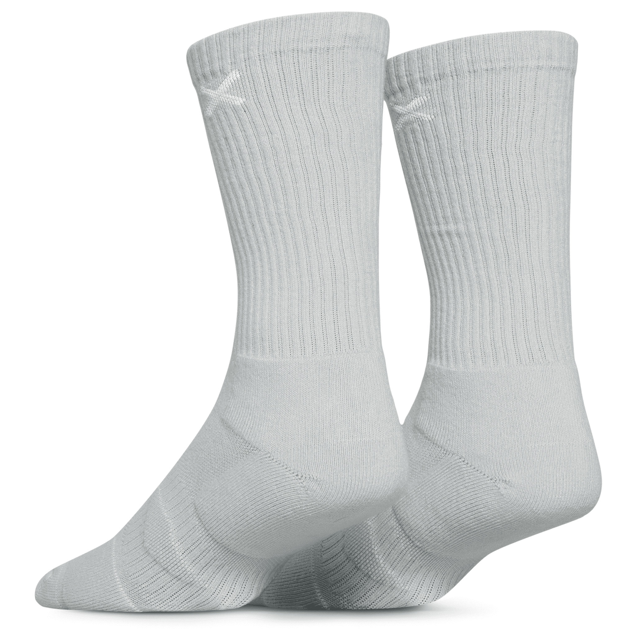 ODD SOX – Basix Tonal Ash Gray Crew Socks – Large – Soft Cotton Blend Athletic Everyday Socks for