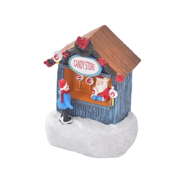 Casa Navideña iluminada con LED mayimx decoración dormitorio regalo Tienda de golosinas Casa de vacaciones