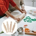 thumbnail image 3 of 4 Pcs Bâtons de Rouleau en Bois Outils de Pâtisserie Rouleaux de Pâte, 3 of 9