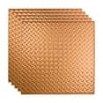 thumbnail image 1 of FASÄDE Diamond Plate Decorative Vinyl 2ft x 2ft Lay in Ceiling Panel in Polished Copper (5 Pack), 1 of 5