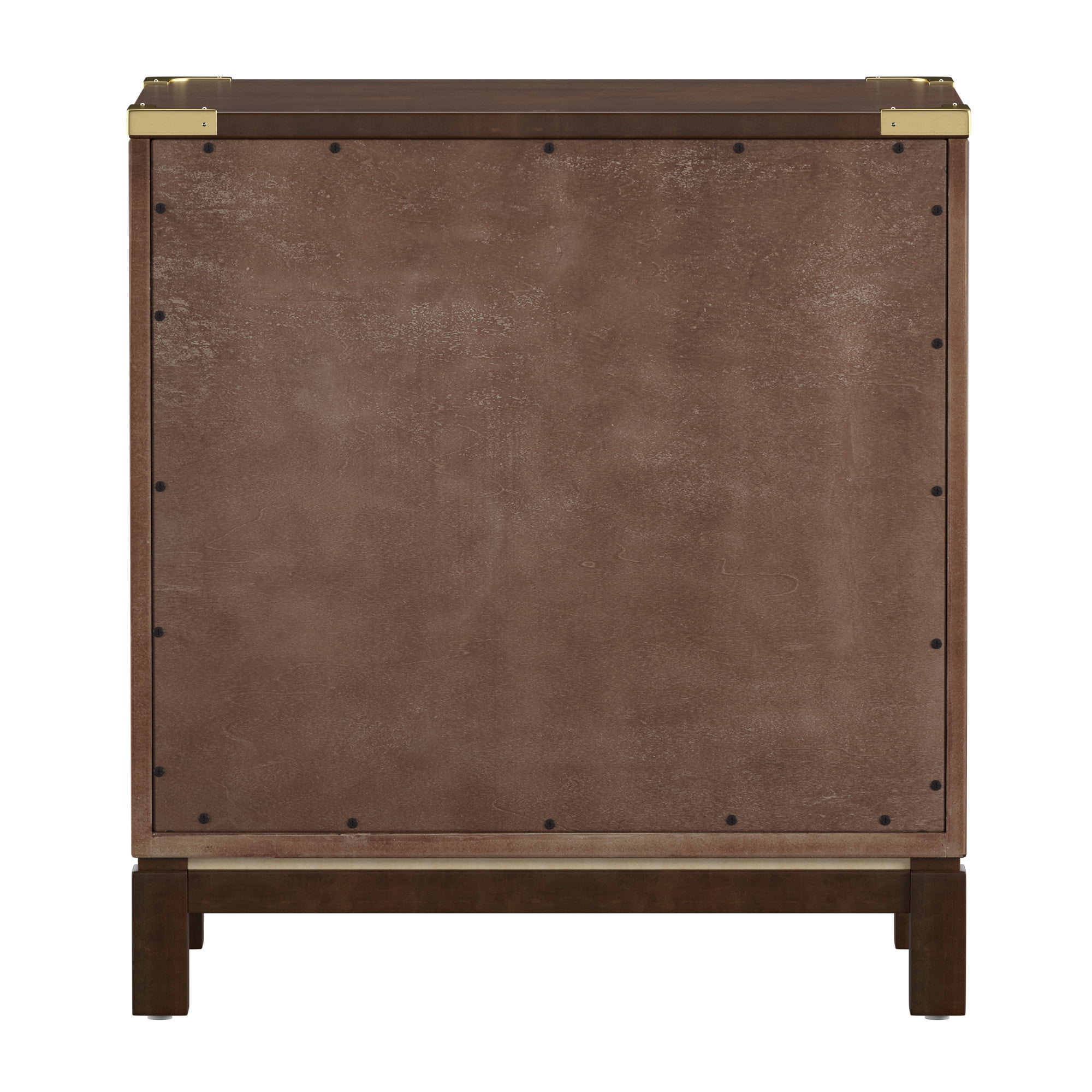 Weston Home Delacour 3-Drawer Gold Accent Nightstand