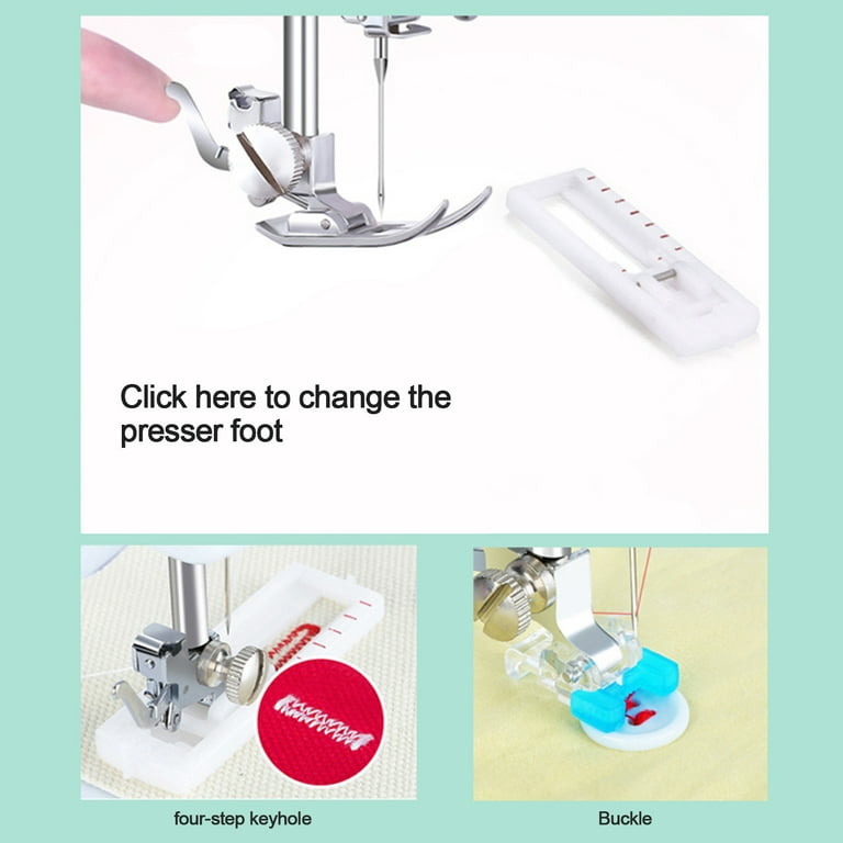Buy Inne Portable Sewing Machine Mini Electric Household Crafting Mending  Overlock 12 Stitches with Presser Foot Pedal Beginners Online - 360  Digitizing - Embroidery Designs