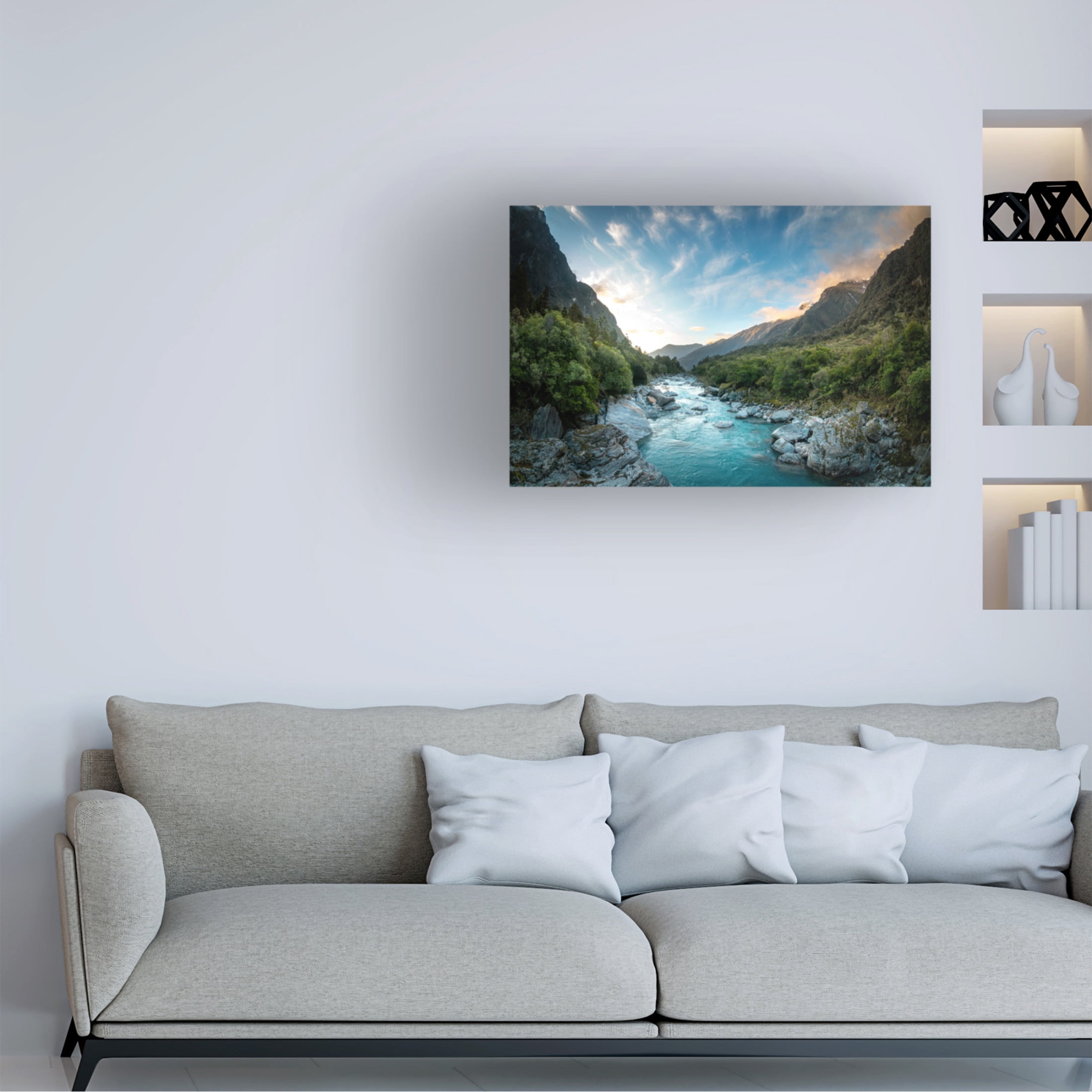 Trademark Fine Art Christoph Schaarschmidt copland river Canvas Wall Art