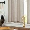 Curtainking Kitchen Curtains Rod Pocket Semi Sheer Cafe Curtains 26x36
