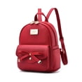 thumbnail image 1 of I IHAYNER Mochila de cuero linda con lazo para niñas Mini mochila para mujer, 1 of 5