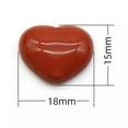 thumbnail image 3 of Natural Mixed Gemstone Heart Cabochon CAB Flatback Reiki Chakra Beads 15mm*18mm, 3 of 8