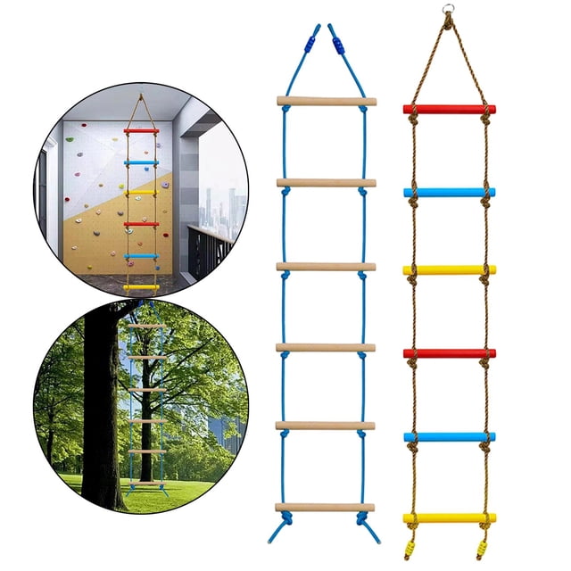 Escalera de Cuerda para de 2 Uds para Libre Y Casa de árbol para Hugo Escalera de cuerda para escalar