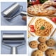 thumbnail image 3 of Rodillo de acero inoxidable para repostería y pizza, rodillo para panadero de masa doble, utensilios de cocina, ideal para hornear masa, pizza, tartas, pasteles, pasta y galletas. Xemadio 2034011, 3 of 9