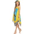 thumbnail image 3 of Sakkas Urbi Women's Casual African Print Beach Sleeveless Cover-up Caftan Dress - Print2 - One Size, 3 of 5