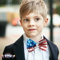 thumbnail image 7 of PMU Patriotic Sequin Bowtie with Adjustable Strap, Red White & Blue American Flag Design, 4th of July Decorations Costume Accessory for Holidays, Veterans, Election & Independence Day, (1/Pkg) Pkg/1, 7 of 7