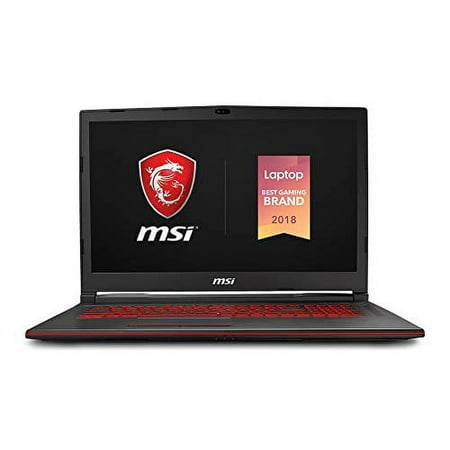 MSI GL73 8SE-028 17.3" Performance Gaming Laptop, NVIDIA RTX 2060 6G, 120Hz 3ms, Intel i5-8300H (6 cores), 16GB, 256GB NVMe SSD, Red Backlit KB, Win 10, Black