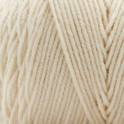 Loops & Threads Soft Classic Solid Yarn - Solid Color Yarn for Knitting, Crochet, Weaving, Arts & Crafts - Off White, Bulk 12 Pack