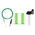 thumbnail image 1 of Unique Bargains 7/8" 22mm 15/16" 24mm Kit de Cubiertas para Empuñaduras de Motocicleta Antideslizantes de Caucho para Manillar de Motocicleta Scooter Bicicleta ATV Verde Claro, 1 of 1