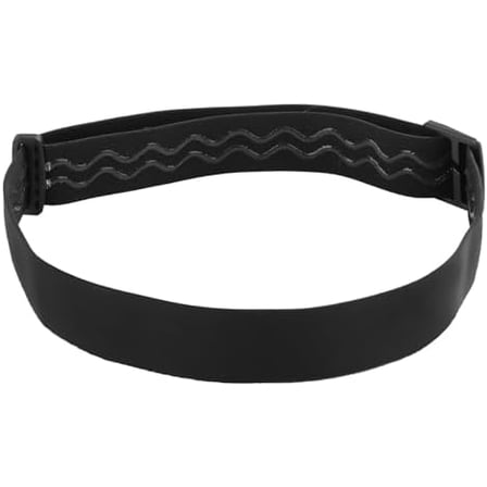 Elastic Headlamp Strap, Black Headlamp Strap Replacement Headband Comfortable Not Easy to Fall Headlamp Band Fit for Most Black Diamond Petzl Princeton Tec Energizer Fenix Pelican Streamlight