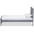 thumbnail image 3 of Baxton Studio Catalina Twin Lit Plateforme Gris, 3 of 8