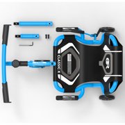EzyRoller: Classic X - Blue - Ride-On Scooter, Cambering Motion, Pedal Free Cart, Hand Brakes, Extendable Frame, 154lb Capacity, Kids Ages 4+