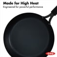 thumbnail image 6 of OXO Obsidian Pre-Seasoned Carbon Steel Induction Safe 12" Frying Pan/Skillet with Silicone Sleeve, Black, 6 of 10
