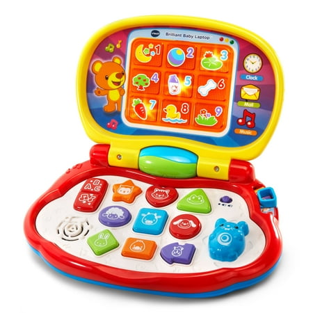 VTech Brilliant Baby Laptop Teaches Colors, Shapes, Animals and