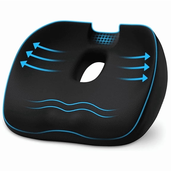 Donut Pillow Hemorrhoids Scientific Center Hole and Tailbone Cutout, Hemorrhoid & Postpartum Cushion for Men and Women, Helps Ease Discomfort from Tailbone, Sciatica,Hemorrhoids, Pregnancy
