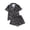 d-280Black146, variant on MEZZALL Women's 2 Piece Plaid Pajama Set Short Sleeve Button Down Shirt and Shorts with Chest Pocket Sleepwear Fashionable Pjs