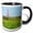 Black/White, variant on 3drose, Canada, Nova Scotia, Brier Island. Brier Island Lighthouse., 11oz Two-tone Black Mug