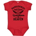 thumbnail image 3 of Inktastic Handpicked for Earth by My Grandma in Heaven Angel Wings Boys or Girls Baby Bodysuit, 3 of 5