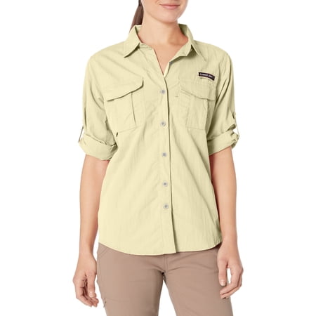 Little Donkey Andy Women s UPF 50+ UV Protection Shirt Long Sleeve Fishing Shirt Breathable and Fast Dry B.Pale Yellow XL