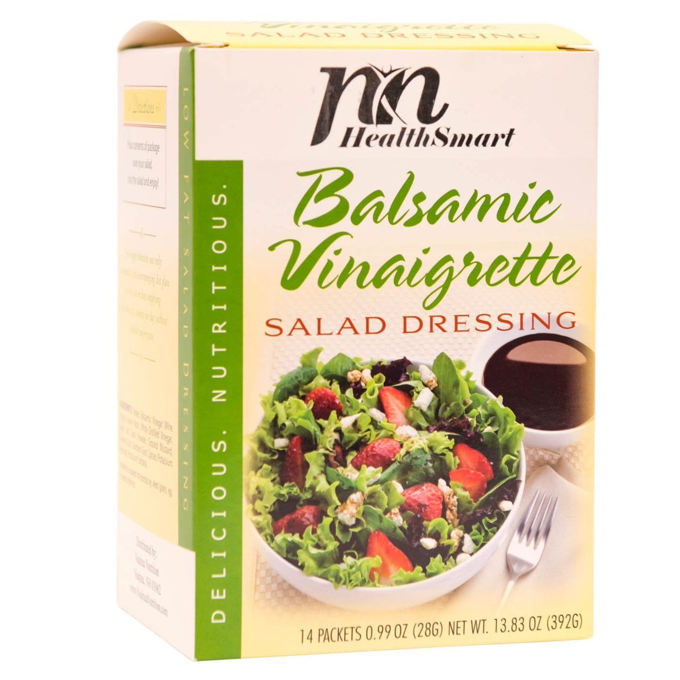 HealthSmart Weight Loss Diet Salad Dressing Balsamic Vinaigrette Low Calorie Low Carb