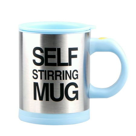 

400ml Stainless Steel Self Stirring Mug Electric Auto Mixing Tea Office Milk Coffee Cup New