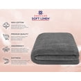 thumbnail image 6 of American Soft Linen Luxury 40x80 Oversized Bath Sheet, 100% Cotton XL Turkish Bath Sheet Towel, Dark Gray, 6 of 9