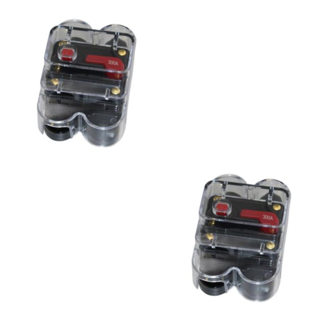 Thinsony DC 12V Car Auto Audio Radio Circuit Breaker Fuse for Enhanced Performance Black 300A 2Set