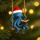 thumbnail image 4 of Regalos de Navidad para Amigos Colgante de Pulpo de Navidad 2D Colgante Plano Mochila Llavero Colgante Regalo de Vacaciones Llavero para Mochilas, 4 of 6
