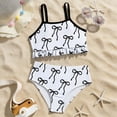 thumbnail image 2 of mgoYE Girl Swimsuits Size 8 Toddler Girl Bathing Suits Baby Bikini Swimsuit Girls Two Piece Bow Tank Top Shorts Swim Suit Baby Girls' Swimwear(White,6-7 Years), 2 of 6