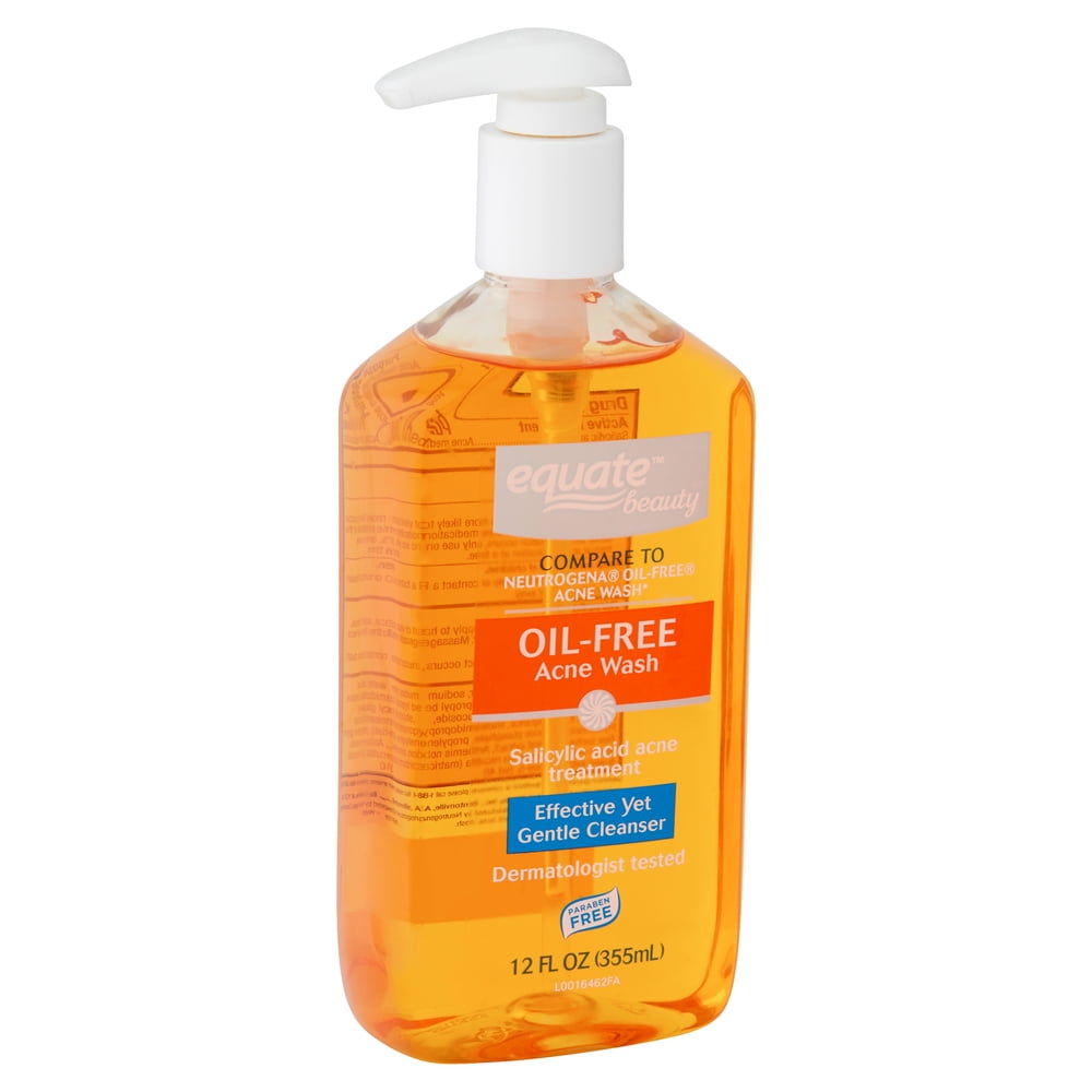 Equate Beauty OilFree Acne Face Wash, 12 Fl. Oz.