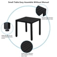 thumbnail image 5 of Tcbosik Outdoor Side Table, Fashionable and Simple, with adjustable foot pads, End Table for Patio, Backyard, Pool, Picnic and Beach, Black, 5 of 9
