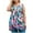 Hot Pink, variant on Plus Size Tank Tops for Women Trendy Floral Print Flowy Crew Neck Sleeveless Shirts Summer Casual Loose Tops (XL, Gray 1)
