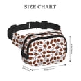 thumbnail image 4 of Balery Football Mochila Cinturón para Mujeres y Hombres, Bolsa de Cintura Impermeable de Doble Capa con Correa, 4 of 9