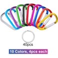 thumbnail image 2 of EcoNesxp Mini Carabiner Set 2" Aluminum Carabiner 1" Aluminum Carabiner D, 2 of 5