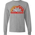 thumbnail image 3 of Inktastic Christmas Jolly Meter Bah Humbug Long Sleeve T-Shirt, 3 of 5