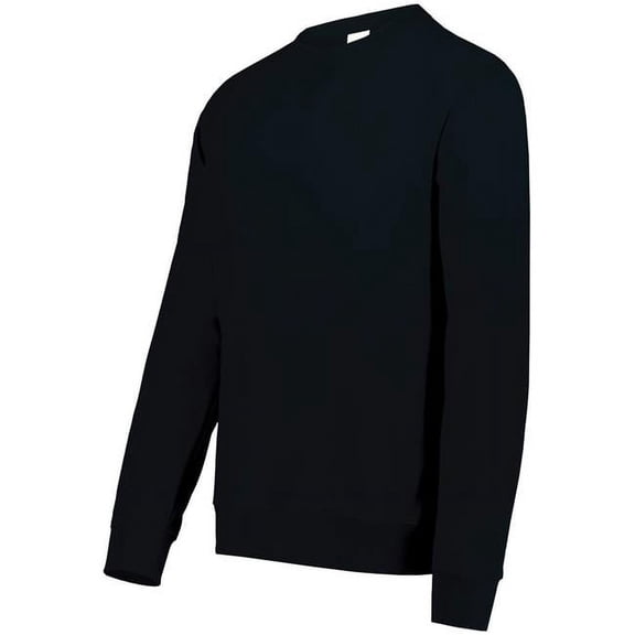 Augusta Sportswear 6957.081.M All-Day Core Basics Fleece Crew T-Shirt, Jet Black - Medium