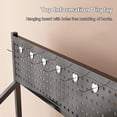 thumbnail image 5 of 5 Tier Metal Retail Display Rack, Floor Stand for Snack Display, Storage Shelf Organizer for Potato Chip Snack, Concession Stands with Wheels and Hooks, 5 of 8