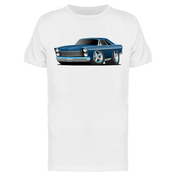 American Muscle Car Cartoon T-Shirt Men -Image by Shutterstock, Male 3X-Large
