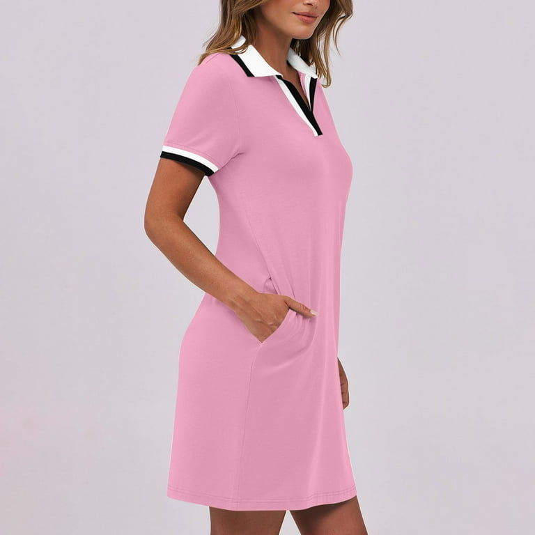 chinese dress ladies Womens Blue Polo Dress main image 0