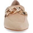 thumbnail image 4 of Steve Madden Famed Pointed Closed Toe Slip-On Loafer Flat Tan Suede (Tan Suede, 5.5), 4 of 5