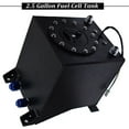 thumbnail image 3 of LABLT Aluminum Fuel Tank Black 2.5 Gal Drifting Fuel Cell Gas Tank+Level Sender Coated Aluminum Racing, 3 of 5