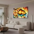 thumbnail image 3 of Póster de lienzo con pintura al óleo de noche lluviosa de un pequeño pueblo, decoración para dormitorio, paisaje deportivo, decoración para oficina, regalo, estilo marco, 20 x 30 cm, 3 of 8